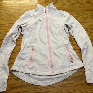 Lululemon Athletica White and Pink Sweatshirt